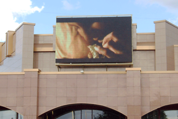 Светодиодный экран, город Истра, 2008 год